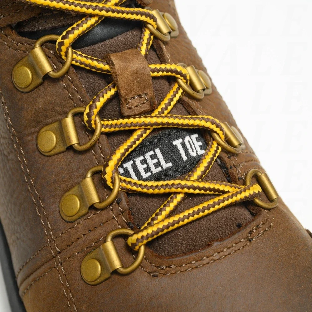 CAT Caterpillar Outline ST Steel Toe Work Boot Men's Sz 7 P90803 Seal Brown NEW